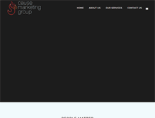 Tablet Screenshot of causemarketinggroup.com